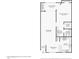 Floorplan illustrating the layout of the home including the living room, bedrooms, bathrooms, and kitchen at 12222 N Paradise Village S Pkwy # 442, Phoenix, AZ 85032