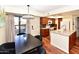 Open kitchen concept featuring hardwood floors, stainless steel appliances, and an island at 14910 N Kings Way # 105, Fountain Hills, AZ 85268