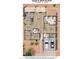 Detailed floor plan of the home showing the layout of rooms and dimensions at 15232 S 36Th Pl, Phoenix, AZ 85044