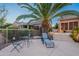 Cozy outdoor patio with seating, ideal for enjoying the desert views and peaceful setting at 16333 E Crystal Point Dr, Fountain Hills, AZ 85268