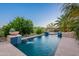 Sparkling pool with beautiful water features, enhancing the backyard's appeal at 16333 E Crystal Point Dr, Fountain Hills, AZ 85268