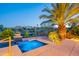 A beautiful pool and spa combination with inviting lounge area, and desert landscaping at 16333 E Crystal Point Dr, Fountain Hills, AZ 85268