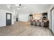 Open concept living and dining area, offering a spacious layout and modern design at 1653 E Palmcroft Dr, Tempe, AZ 85282