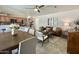 Open living room boasts a dining area, comfortable seating, and stylish decor, seamlessly connected to the kitchen at 1661 E Bishop Dr, Tempe, AZ 85282