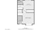 An accurate floor plan for the second floor of the house, complete with labeled rooms and spatial measurements at 18644 N 5Th Ave, Phoenix, AZ 85027