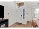 Bright and airy entryway featuring a high ceiling and stylish decor at 23645 W Parkway Dr, Buckeye, AZ 85326