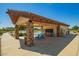 An outdoor covered patio offers a great place for residents to gather and grill outdoors at 24746 N 171St Ln, Surprise, AZ 85387
