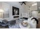 Spacious living room features fireplace and modern decor at 25555 N Windy Walk Dr # 34, Scottsdale, AZ 85255