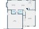 Floor plan showing layout of first story of home including kitchen, living room, and garage at 2634 S 63Rd Dr, Phoenix, AZ 85043