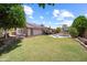 Spacious backyard featuring lush green grass, a swimming pool, and solar panels on the roof at 4353 W Villa Rita Dr, Glendale, AZ 85308