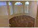 Bedroom featuring carpet, and stained glass windows with modern window coverings at 4533 E Glenhaven Dr, Phoenix, AZ 85048