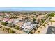 An aerial view showcases the landscape and neighborhood of this peaceful community at 5212 S Seton Ct, Gilbert, AZ 85298
