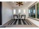 Cozy covered patio with a neutral color scheme, featuring modern furniture and a tranquil atmosphere at 5212 S Seton Ct, Gilbert, AZ 85298