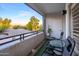 Relaxing balcony featuring outdoor seating and scenic views of the surrounding neighborhood at 5345 E Van Buren St # 307, Phoenix, AZ 85008