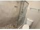 Updated bathroom with modern tile shower, rainfall shower head, and a built-in shower niche at 7021 E Earll Dr # 204, Scottsdale, AZ 85251