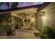 Inviting covered patio featuring comfortable seating and ample natural light at 8302 S Jentilly Ln, Tempe, AZ 85284
