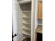 A walk-in pantry featuring shelving at 1040 W Juniper Ave, Gilbert, AZ 85233
