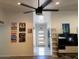 Elegant living room featuring natural light, stylish artwork, and comfortable seating at 1156 E Vinedo Ln, Tempe, AZ 85284