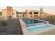 Spacious backyard featuring a luxurious pool, spa, and covered patio ideal for relaxation and outdoor gatherings at 13931 E Via Linda --, Scottsdale, AZ 85259