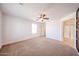 Bedroom featuring neutral walls, carpeting, and a view to the Primary bath at 16475 N 183Rd Dr, Surprise, AZ 85388