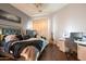 Bedroom with modern decor and a work space at 18425 W Santa Irene Dr, Goodyear, AZ 85338