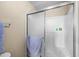 Shower with sliding glass doors, tiled walls, and modern fixtures at 1941 S Pierpont Dr # 2015, Mesa, AZ 85206
