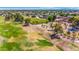Community aerial view showcasing a large park, playground, and green spaces at 2009 W Calle Del Norte Dr, Chandler, AZ 85224