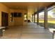 Expansive outdoor patio with television and large open space at 25722 S 179Th St, Queen Creek, AZ 85142