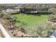 Aerial view of the community center showing lawn, landscaping, patio and architectural design at 3128 E Tina Dr, Phoenix, AZ 85050