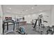 Community workout room with treadmill, elliptical, weights, and pool table at 3345 E University Dr # 47, Mesa, AZ 85213