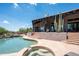 Beautiful pool and spa with desert views, and plenty of patio space for entertaining at 41503 N 109Th Pl, Scottsdale, AZ 85262