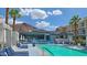 Upscale pool with lounge chairs, and mountain views at 5455 E Lincoln Dr # 1004, Paradise Valley, AZ 85253