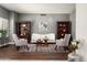 Stylish living room features neutral decor, accent furniture and a beautiful rug creating a cozy atmosphere at 8601 E De La O Rd, Scottsdale, AZ 85255