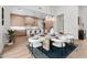 Open dining and kitchen area with sleek table, modern chairs, and stylish decor at 9820 N 87Th Pl, Scottsdale, AZ 85258