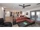 Open floor plan featuring a living room that flows into the kitchen and access to the patio at 11007 N 26Th St, Phoenix, AZ 85028