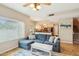 Spacious living room offering lots of natural light and easy access to the kitchen at 1344 N Brittany Ln, Gilbert, AZ 85233