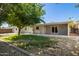 Spacious backyard with mature trees, a well maintained lawn and covered patio at 1541 E Cinnabar Ave, Phoenix, AZ 85020