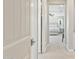 View from hallway into bedroom featuring a ceiling fan and queen-size bed at 1941 W Yellowstone Way, Chandler, AZ 85248