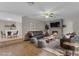 Cozy living room featuring a fireplace and an open floor plan at 2215 W Highland Ave, Phoenix, AZ 85015
