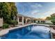Outdoor pool with a covered patio perfect for entertaining and enjoying the beautiful backyard at 2330 E Stephens Pl, Chandler, AZ 85225