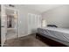 Neutral bedroom features carpet, double closet doors and a view into the entry way at 2514 N 22Nd Ave, Phoenix, AZ 85009