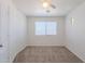 Bedroom featuring carpet, ceiling fan, and a window providing natural light at 2847 S 161St Dr, Goodyear, AZ 85338