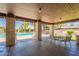 Relaxing pool view from the covered patio with seating and views of the pool at 31 W Loma Vista Dr # 102, Tempe, AZ 85282
