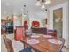 Cozy dining area with a view into the open-concept kitchen and living room at 43510 N 44Th Ave, New River, AZ 85087