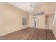 Spacious living area with vaulted ceilings and neutral color scheme at 4426 E Coyote Wash Dr, Cave Creek, AZ 85331