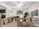 Bright living room with neutral tones and a large window for natural light at 518 N Cheri Lynn Dr, Chandler, AZ 85225