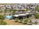 Beautiful community center with a pool surrounded by green spaces in a well-planned community at 5954 E Cat Balue Dr, Phoenix, AZ 85054