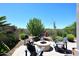 Inviting outdoor area featuring fire pit and comfortable seating at 6937 E Purple Shade Cir, Scottsdale, AZ 85266