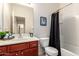 Cozy bathroom with bath tub and sink with vanity at 7324 S 254Th Dr, Buckeye, AZ 85326