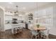 Stylish kitchen featuring white cabinets, stainless steel appliances, and a center island at 1161 N Cole Dr, Gilbert, AZ 85234